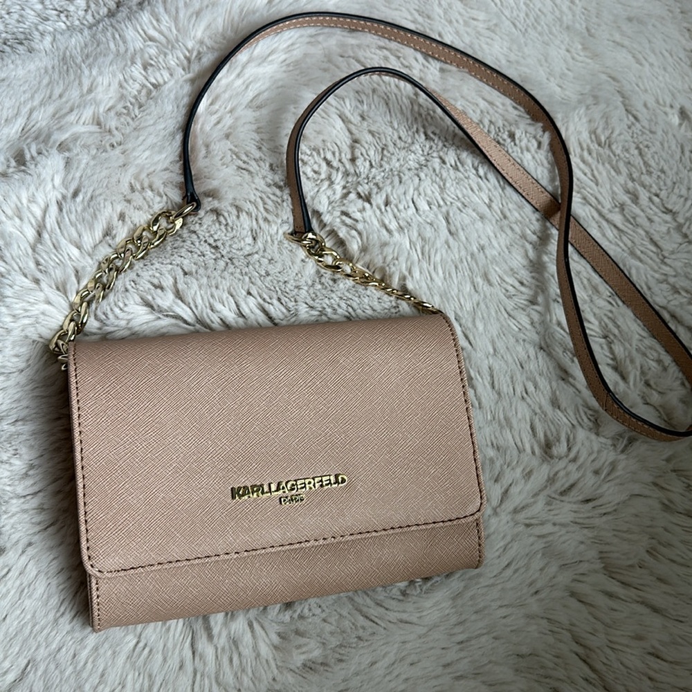 Karl Lagerfeld logo crossbody bag